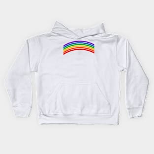 Rainbow lines Kids Hoodie